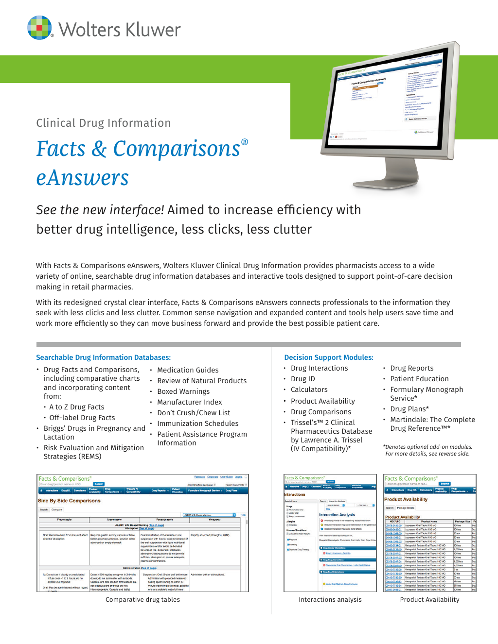 Facts & Comparisons® eAnswers