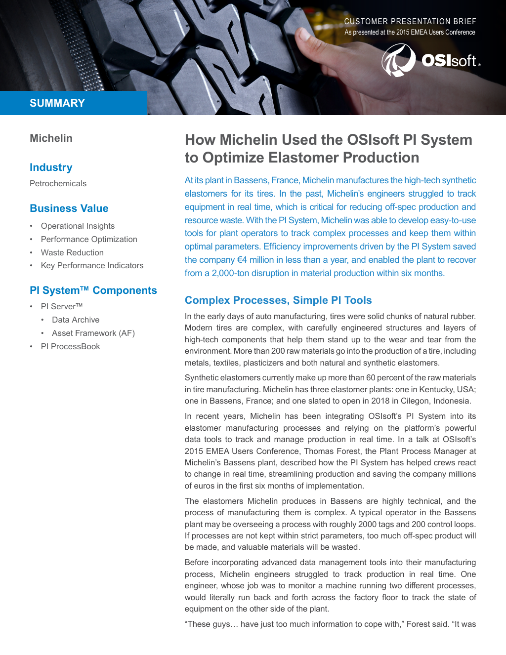 Osisoft case study picture